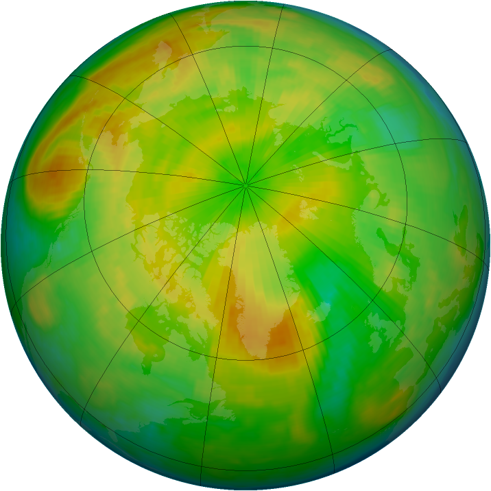 Arctic ozone map for 04 May 1993